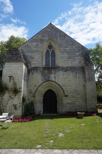 Châtellerault, Commanderie d'Auzon, chapelle, façade.