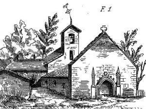 Saint-Romain, ancienne église Saint-Romain (Brouillet 1868, pl. 19).